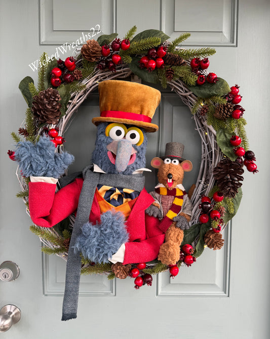 Muppets Christmas Carol wreath