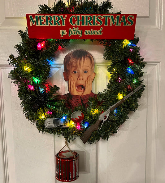 Home Alone wreath