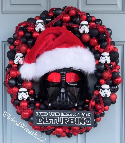 Darth Vader wreath