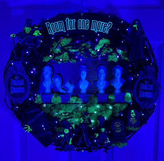 Haunted Mansion Ghost wreath