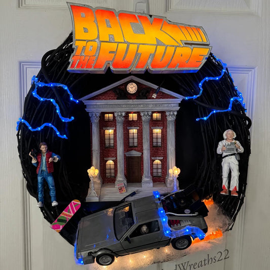 Back to the Future wreath