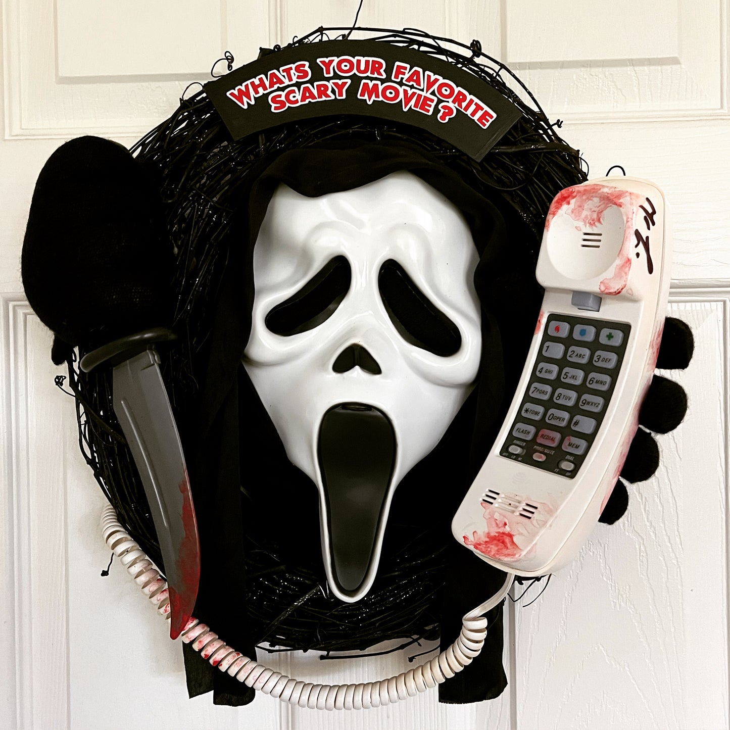 Scream wreath