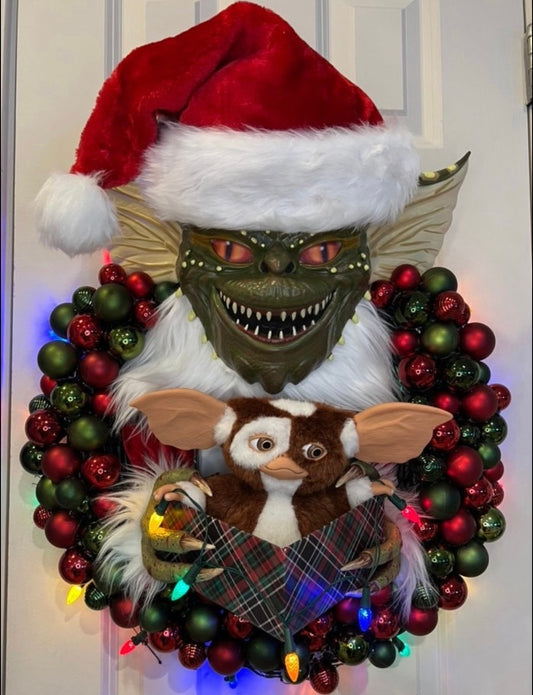 Gremlin’s Christmas wreath